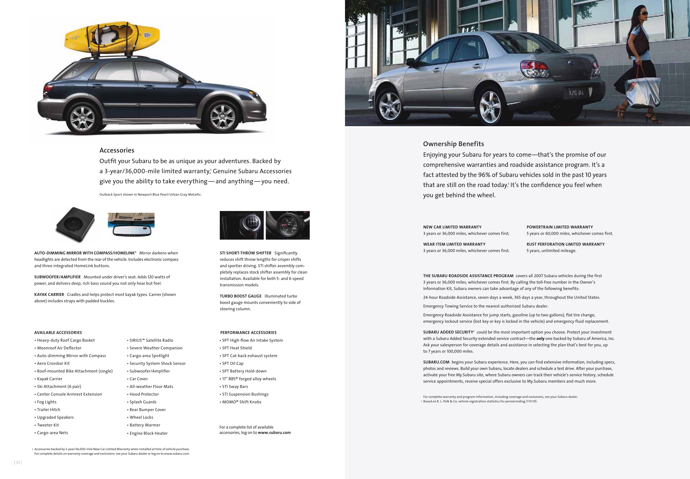 2007 Subaru Impreza Brochure Page 5